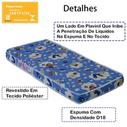 Berço Mini Cama 3 em 1 e Colchao Aft011 Branco Comm - 10