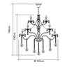 Lustre de Cristal Candelabro Maria Thereza Nice 28 Braços Startec - 3