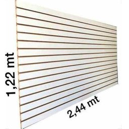 Painel Canaletado Expositor Branco 122x244cm - Deep - 2