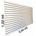 Ver imagem 2 de Painel Canaletado Expositor Branco 122x244cm - Deep