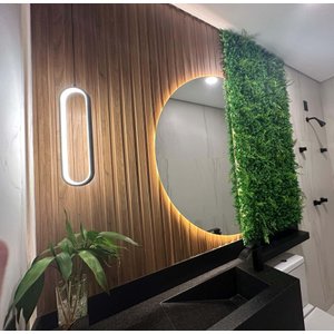 Painel Ripado Compacto 274x25cm Larg. 4 Unid. - Mdf - Freijó - Talatto