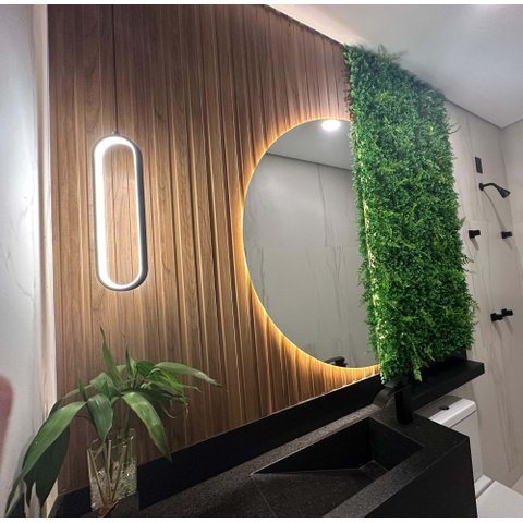 Painel Ripado Compacto 274x25cm Larg. 4 Unid. - Mdf - Freijó - Talatto
