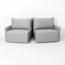 Ver imagem 4 de Sofá Cama Casal Retrátil e Reclinável 3 Lugares Linho Cinza Baraúna 200cm CabeCasa MadeiraOriginals