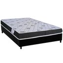 Ver imagem 1 de Conjunto Box Casal: Colchão Espuma Orthoflex D20 Comfortpedic + Base Crc Suede Black(138x188)