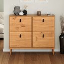 Ver imagem 1 de Sapateira Horizontal Madeira Multiuso 4 Portas Mikka Rústico Idimex