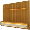 Ver imagem 2 de Painel e Rack Led Rodízios Nobre 275 Requinte 260 Naturale Off White - Gelius