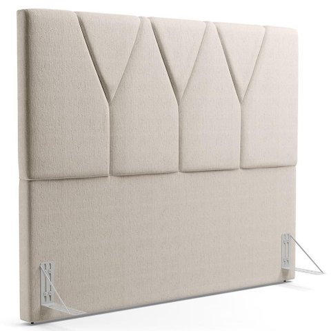 Cabeceira Cama Box Casal 140cm Aura Linho W01 Cru - Mpozenato