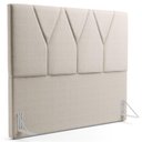 Ver imagem 1 de Cabeceira Cama Box Casal 140cm Aura Linho W01 Cru - Mpozenato