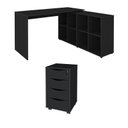 Ver imagem 2 de Conjunto Escritório Home: Escrivaninha 6079 + Gaveteiro 5671