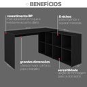 Ver imagem 5 de Conjunto Escritório Home: Escrivaninha 6079 + Gaveteiro 5671