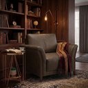Ver imagem 6 de Poltrona Decorativa Royal Base Madeira Courino Tcs 729 Moll