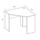 Ver imagem 3 de Conjunto Home Office com 4 Escrivaninhas de Canto 90x90cm 