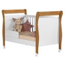 Ver imagem 4 de Berço Americano Slim Branco Amadeirado - Tigus Baby