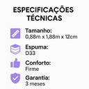 Ver imagem 2 de Colchão de Solteiro D33 12cm Firme Poliester Suporta 90kg