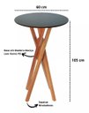 Ver imagem 2 de Mesa Alta Tipo Bistrô Tampo na Cor Freijó