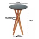 Ver imagem 2 de Mesa Alta Tipo Bistrô Tampo na Cor Freijó