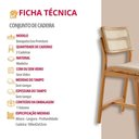 Ver imagem 5 de Conjunto com 2 Banquetas Eva Premium Linho Off Imbuia Natural