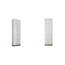 Kit 2 Armários para Escritório Alto 2 Portas Cubic - 2 Kit 2 Armários para Escritório Alto 2 Portas Cubic - 2