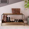 Conjunto Prateleira Decorativa e Sapateira Banco Multiuso Industrial  - 3