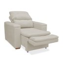 Ver imagem 2 de Poltrona do Papai Confortável Retrátil Reclinável Suede Srj:bege