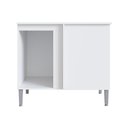 Ver imagem 3 de Balcão de Canto Reto Athena 1 Porta 1 Prateleira - Casajá - Branco