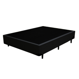 Cama Box Casal + Colchão Top Line Mola Bonnel Serra Negra 60x138x188 Cor:Sintético Preto - 3