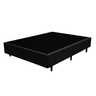 Cama Box Casal + Colchão Top Line Mola Bonnel Serra Negra 60x138x188 Cor:sintético Preto - 4