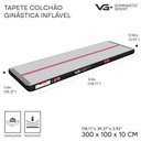 Ver imagem 7 de Tapete Colchão Ginástica Inflável 3 Metros com Bomba Elétrica Vg Plus Preto e Rosa 220v