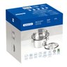 Jogo de Cozi Vapore Tramontina Solar em Aço Inox Fundo Triplo com Alças 2 Peças 16 Cm - 8