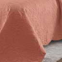 Ver imagem 3 de Kit Cobre Leito Colcha Basic Casal 3 Peças Dupla Face Liso Classic - Salmão Escuro - 100% Polié