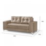 Sofá 3 Lugares 198cm Topázio  - 3