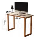Ver imagem 3 de Mesa de Estudo com Pes de Madeira Compacta 0,76cm:off White