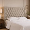 Ver imagem 1 de Cabeceira para Cama Box Casal 150cm Soft Linho Nobre Bege - Sallar Home