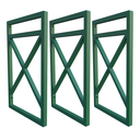 Ver imagem 1 de Suporte De Prateleira Estilo Industrial Kit Três Peças 20x37:Verde