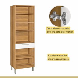 Cozinha Modulada 5 Peças Burguesa Premium Nesher 100% MDF Espresso Móveis - 18
