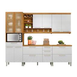 Cozinha Modulada 5 Peças Burguesa Premium Nesher 100% MDF Espresso Móveis - 20