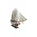 Ver imagem 3 de Barco Veleiro Escuna de Madeira Replica 65 Cm - 47x62cm