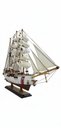 Ver imagem 3 de Barco Veleiro Escuna de Madeira Replica 65 Cm - 47x62cm