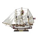 Ver imagem 1 de Barco Veleiro Escuna de Madeira Replica 65 Cm - 47x62cm
