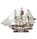 Ver imagem 1 de Barco Veleiro Escuna de Madeira Replica 65 Cm - 47x62cm