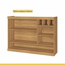 Ver mais imagens de Cozinha Modulada 5 Peças Burguesa Premium Nesher 100% MDF Espresso Móveis Marrom/Amadeirado Freijó/Grafite