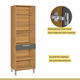 Cozinha Modulada 5 Peças Burguesa Premium Nesher 100% MDF Espresso Móveis - 18