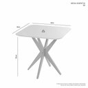 Ver imagem 3 de Mesa de Jantar Simpatia Quadrada Jcm Movelaria Cinamomo 90cm