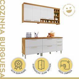 Cozinha Compacta Modulada 4 Peças Burguesa Premium 100% Mdf - 3