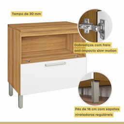 Cozinha Compacta Modulada 4 Peças Burguesa Premium 100% Mdf - 15
