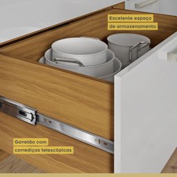 Cozinha Compacta Modulada 4 Peças Burguesa Premium 100% Mdf - 10