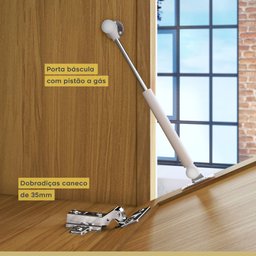Cozinha Compacta Modulada 4 Peças Burguesa Premium 100% Mdf - 18