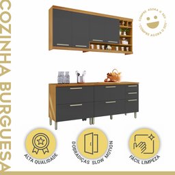 Cozinha Compacta Modulada 4 Peças Burguesa Premium 100% Mdf - 3