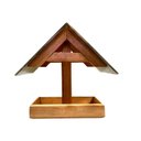 Ver imagem 1 de Tratador Comedouro Pássaros Rústico Telhado Policarbonato