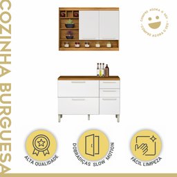 Cozinha Compacta Modulada 2 Peças Burguesa Premium 100% Mdf - 3
